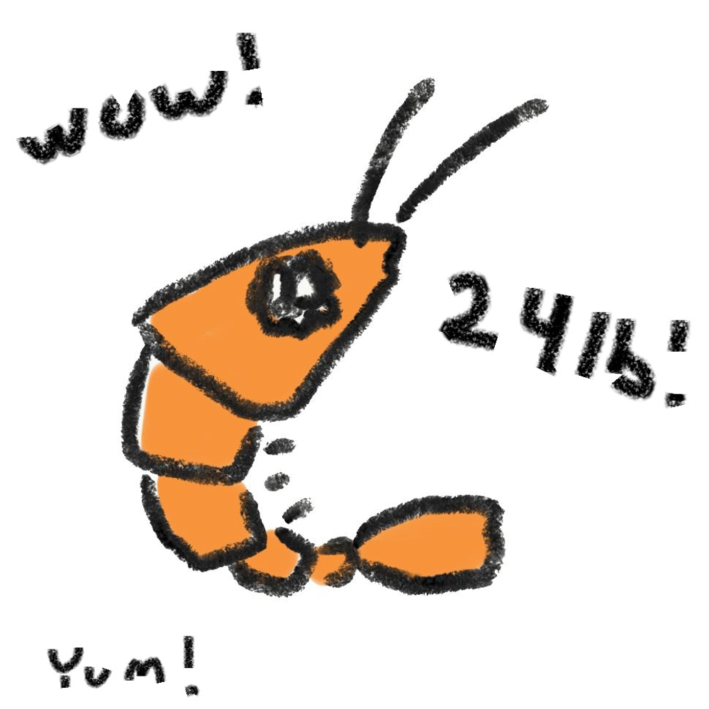 24lb's of Distressed SHRIMPS